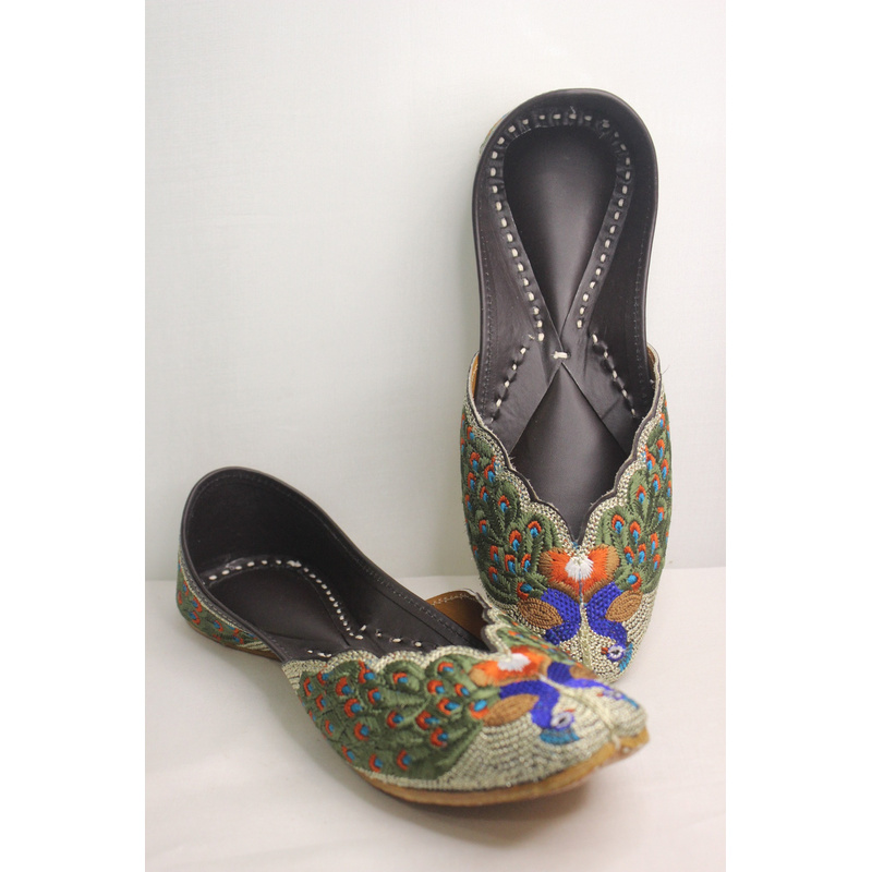 Morni Heritage Peacock Punjabi Jutti