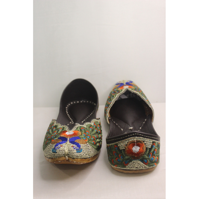 Morni Heritage Peacock Punjabi Jutti